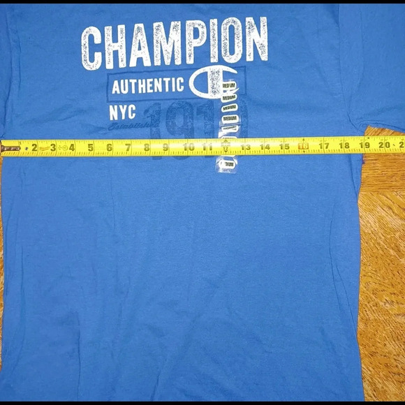 NWT Mens Champion Blue Authentic Athletic Apparel Tee Shirt size Medium. - Picture 5 of 6